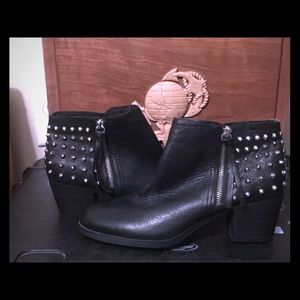 ALDO Black Booties with Studs